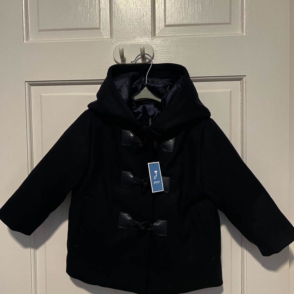 Navy Blue Wool Jacket by Jacadi